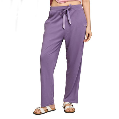 NYKD (NYS911 Soft Cotton Modal Pyjama Pants for Women | Relaxed Fit with Non Slip Elasticated Waistband, Adjustable Drawcord & 2