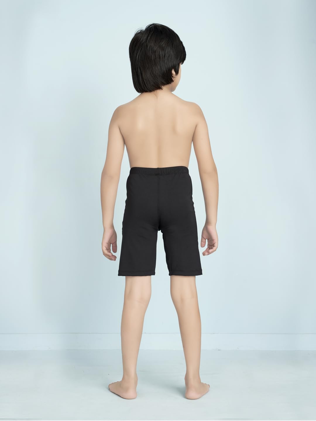 Aarika Boys Sports Wear Black Colour Solid Tights-(10-15 Years)-(NEW_TK_SHM_FOURWAY_TIGHTS_BLACK_26)