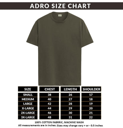 ADRO Men's Solid Regular Fit T-Shirt (RCM3-PLN-BL-NB-OL_Black,Navy,Olive