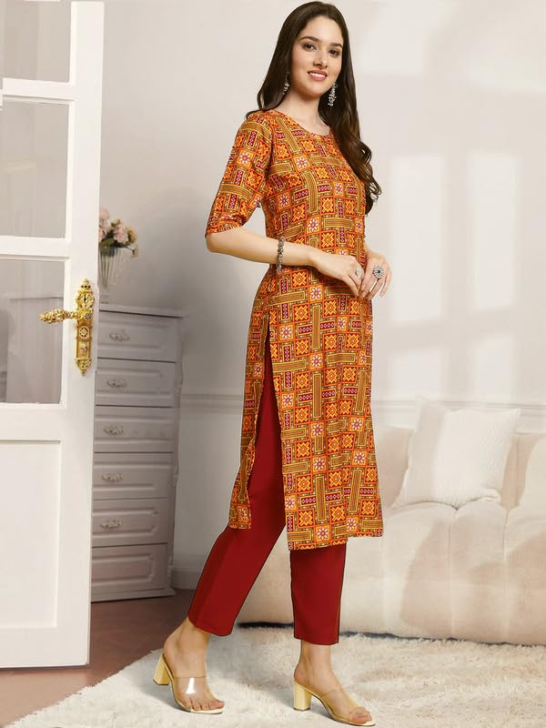 Pinkmint Kurta & Pant Set ll Printed Kurti ll Combo Kurta Set ll (Pack of 2)