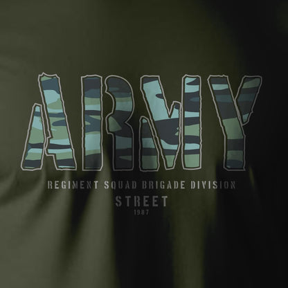 Peppyzone Mens Regular Fit T-Shirt (PZ-Army433_Olive
