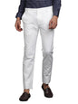 Turtle Men Cotton Linen Ultra Slim Fit Solid White Flat Front Casual Trouser || Pant || Mens Trouser