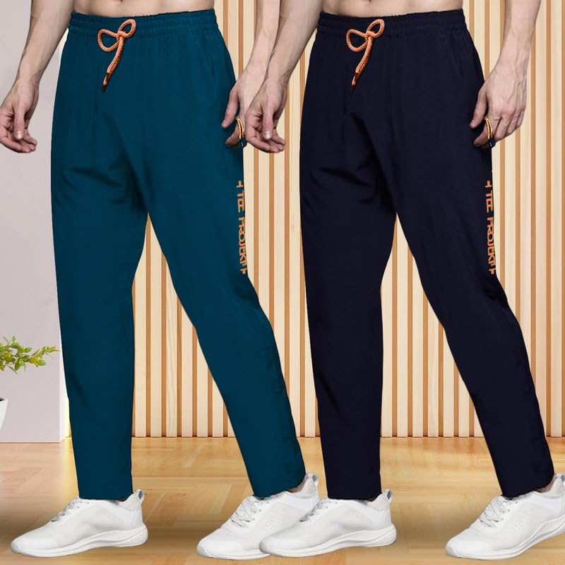 Pinkmint Combo Track Pant for Men Soild with Pocket Active Wear ll Gym Wear (Pack of 2)