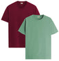 ADRO T Shirts Pack of 2 Mens Tshirts Cotton T Shirts for Men Tshirt T-Shirts Combo T Shirts Tshirts for Men Plain Solid Tshirts