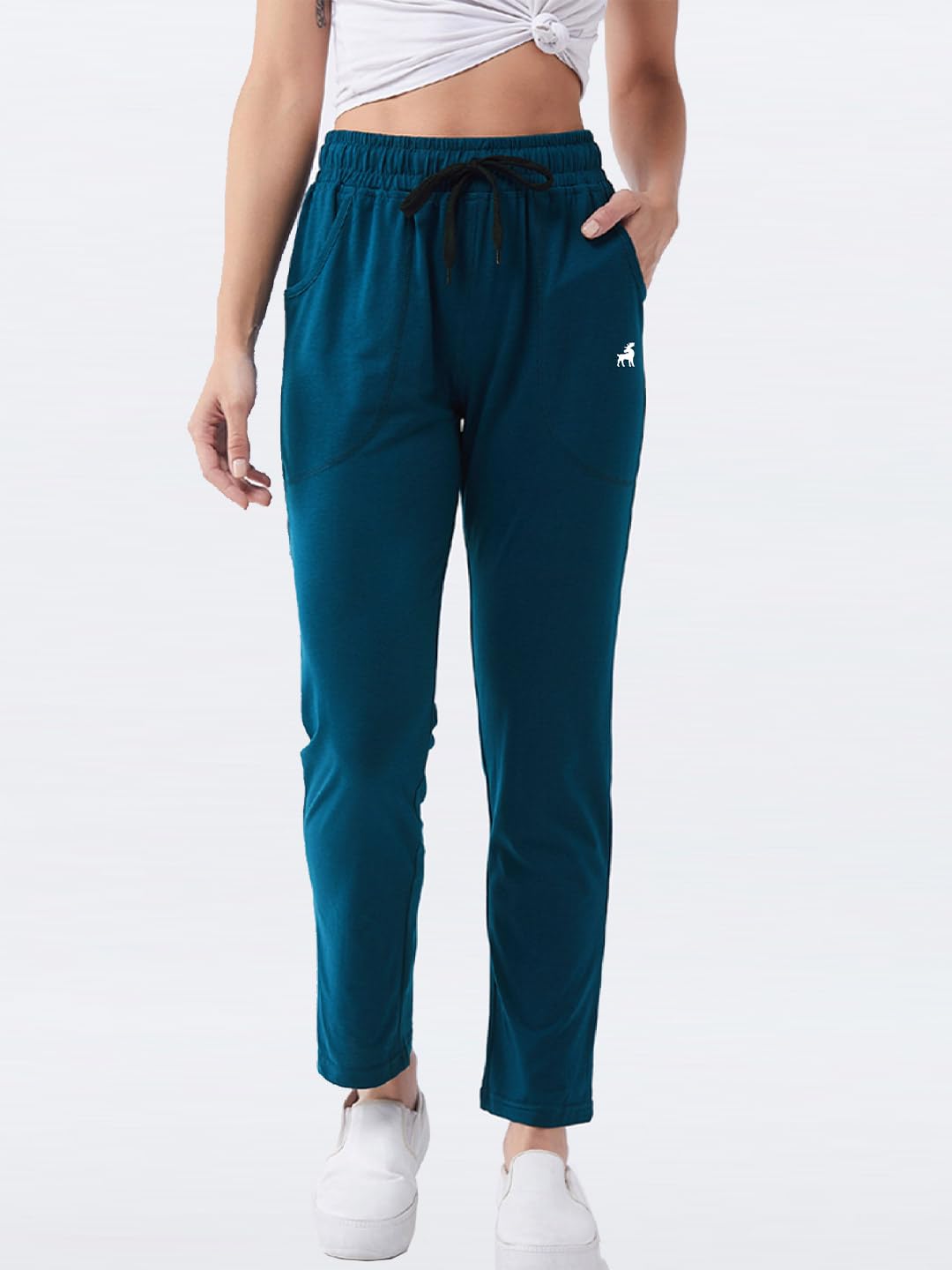 Modeve WomenS Regular Fit Track Pants (4101_Teal