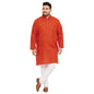 Bigbanana Plus Size Men'S Regular Fit Kurta (Ullas-Orange,Orange,7Xl)