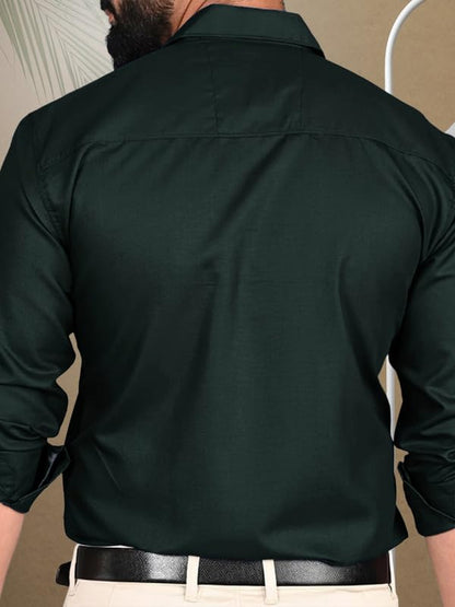 Tee Projekt Casual Cotton Long Sleeve Shirt for Men Formal Wear Regular Wear