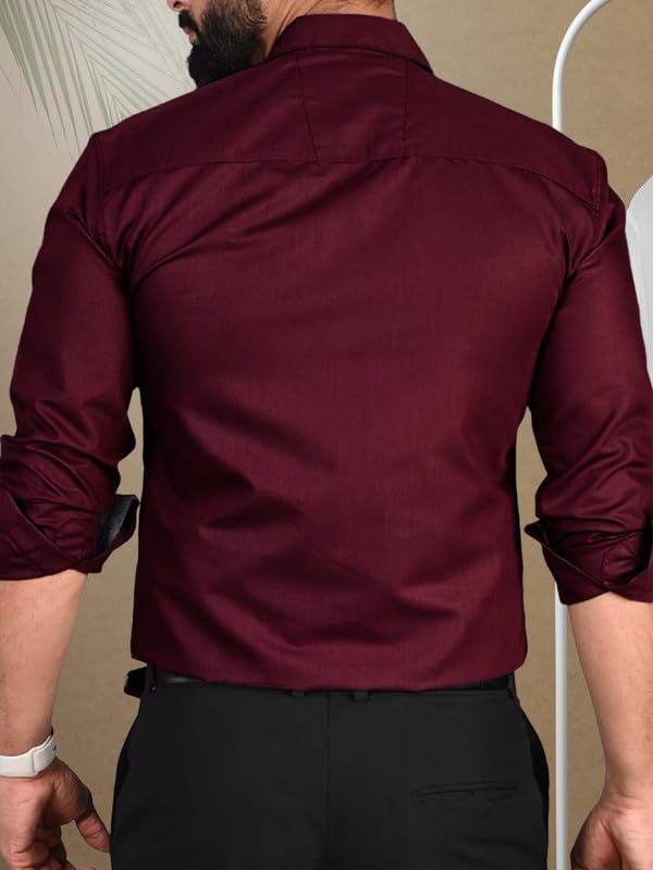 Tee Projekt Casual Cotton Long Sleeve Shirt for Men Formal Wear Regular Wear