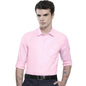 The Indian Garage Co Men Pink Solid Slim Fit Cotton Formal Shirt