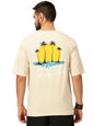 Thomas Scott Mens Oversized Fit T-Shirt (TSKOversized_Beige California