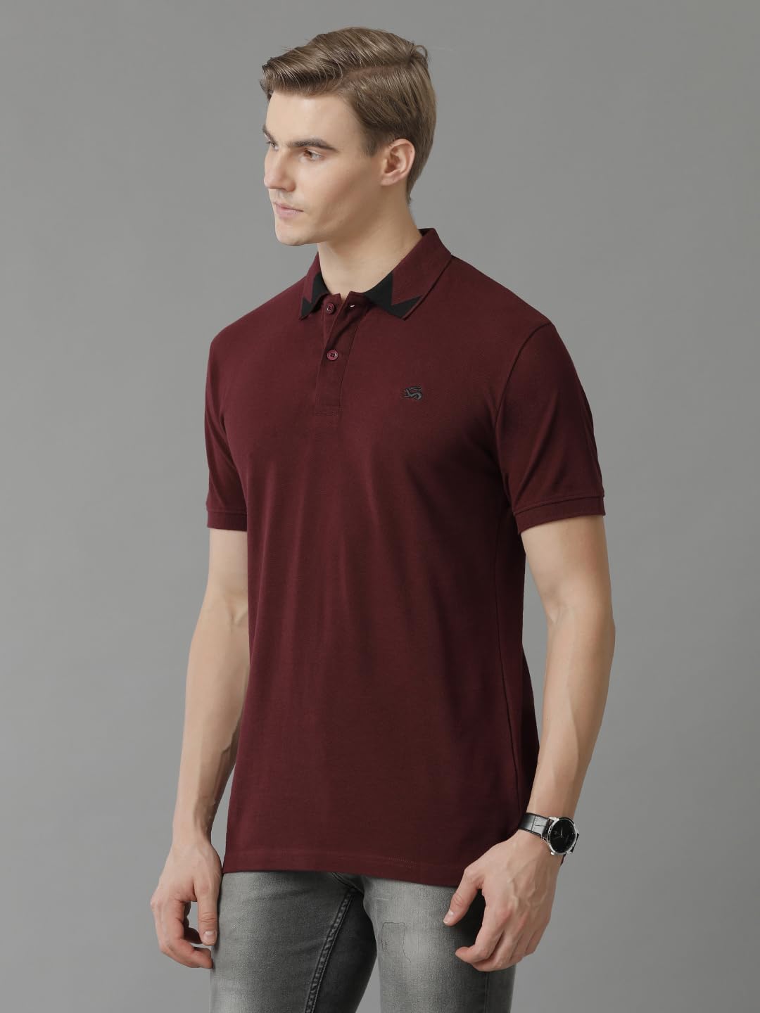 ADRO Premium Cotton Polo for Men (PN23-H-PLN-MR_Maroon)