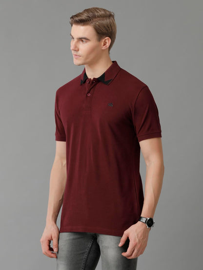 ADRO Premium Cotton Polo for Men (PN23-H-PLN-MR_Maroon)