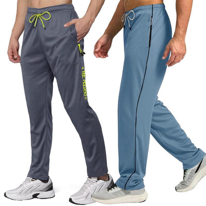 Pinkmint Mens Combo Casual Trousers l Stylish Side Pocket with Zip l Lightweight & Comfortable Troser Pant for Summer (Pack of