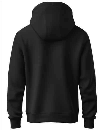 ADRO Men's Cotton Hooded Hoodie (H20-M-DBA-BL_Black)