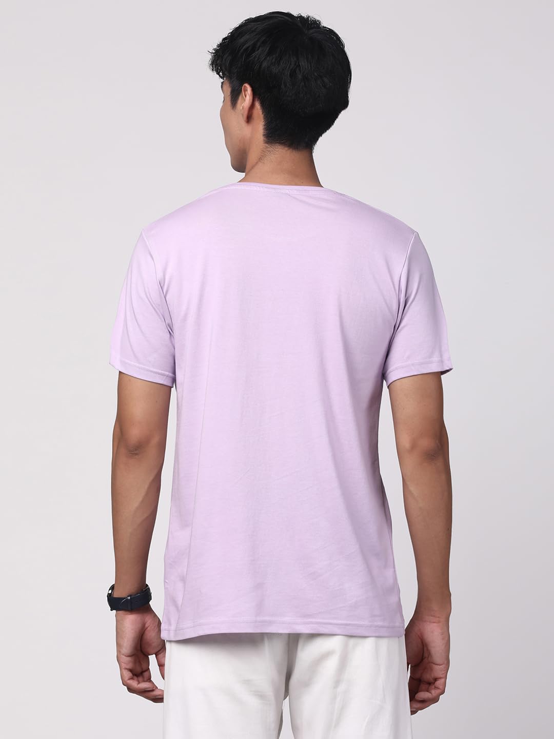 ADRO Men's Biker Design Printed 100% Cotton T-Shirt - Regular Fit, Printed T-Shirts for Men (RN24-KTM-PU_Purple)