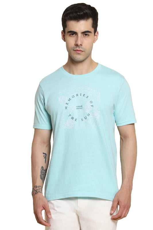 Dennis Lingo MenS Slim Fit Sea Green T-Shirt