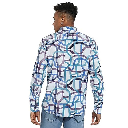 Campus Sutra Mens Regular Fit Shirt (CBSSM23_CSMSSRT5642_Multicolour