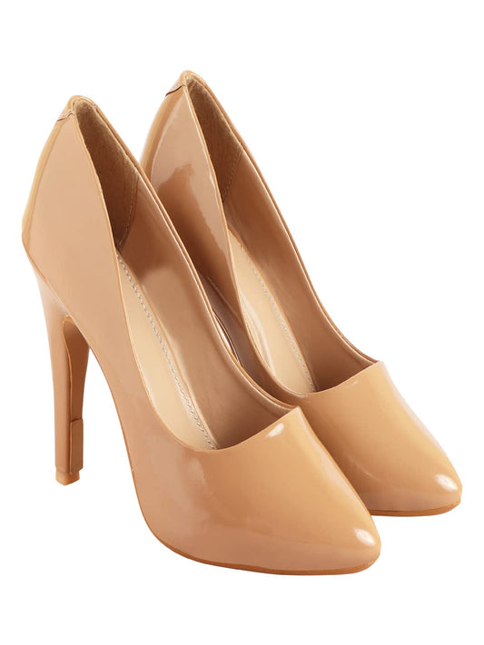Shoetopia WomenS Slip-On Pumps Tan