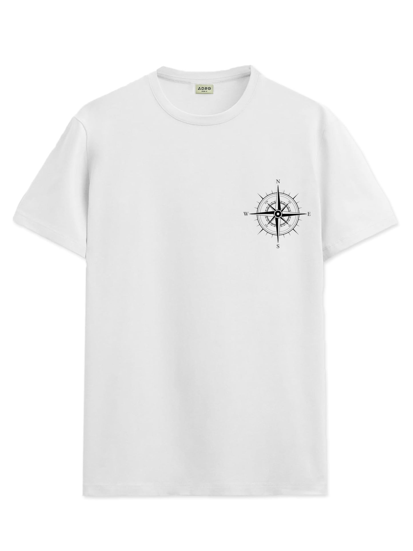 ADRO Tshirt for Men | Printed T Shirt for Men | 100% Cotton Tshirt | Graphic Printed T-Shirt | Chest Printed Tshirt | Unisex Tsh