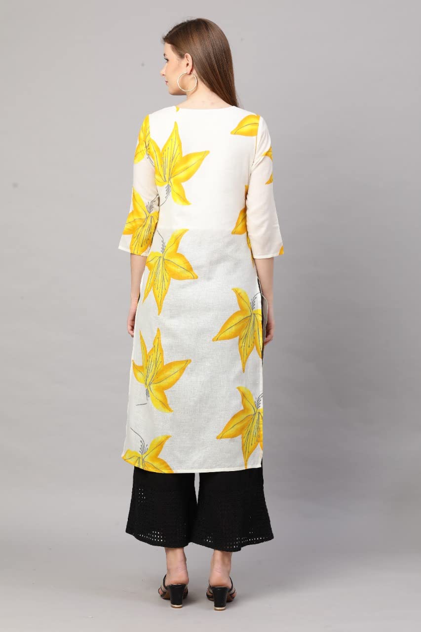 GoSriKi Women Cotton Blend Regular Kurti