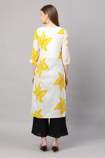 GoSriKi Women Cotton Blend Regular Kurti