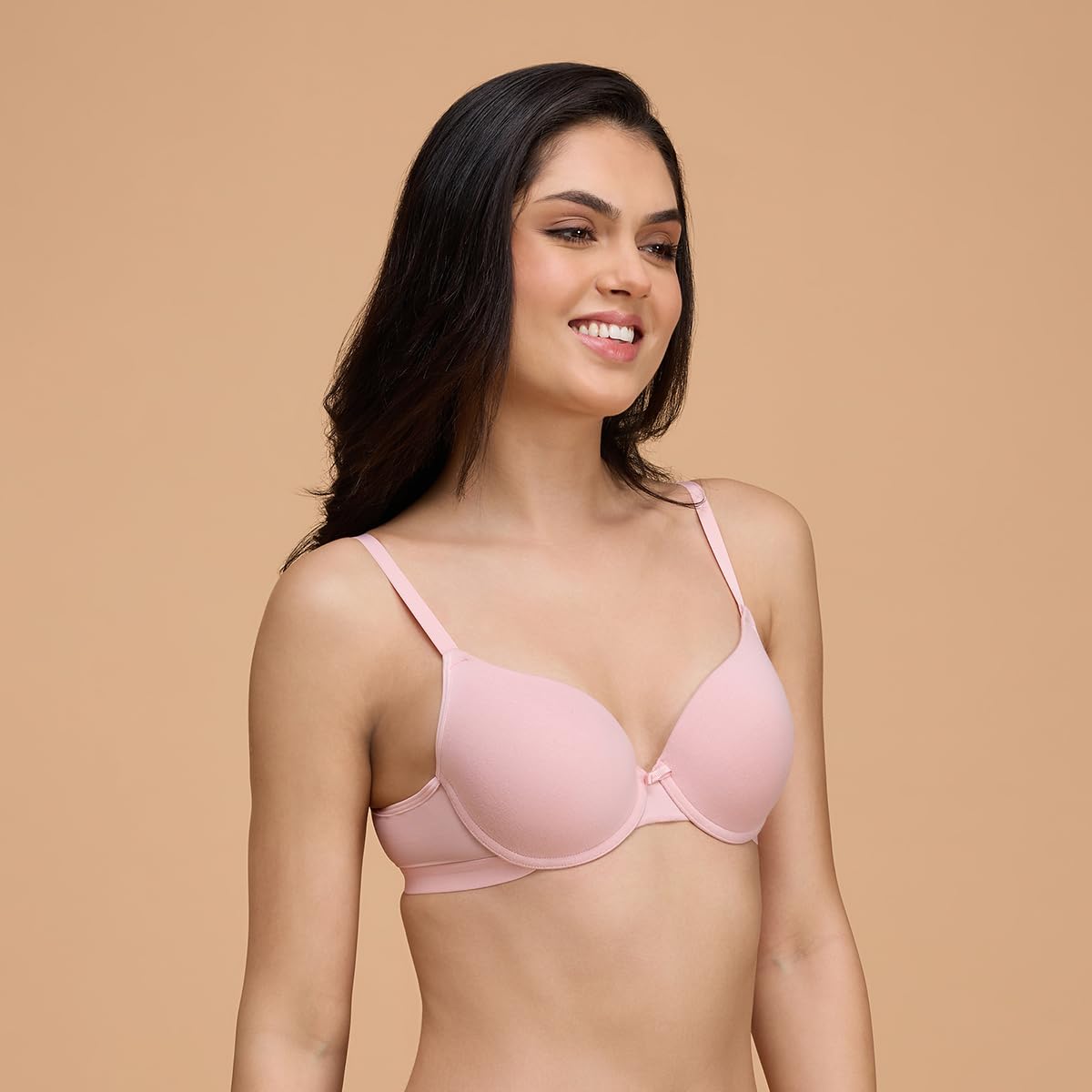 NYKD Encircled with Love Everyday Cotton Pushup Bra for Women, Wired, Full Coverage, Lightweight-Adjustable Straps Bra- Bra, NYB