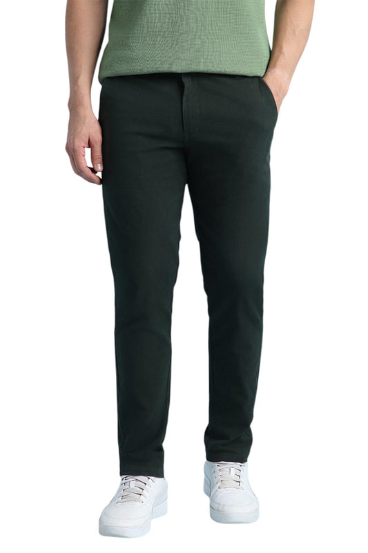 Dennis Lingo Men Straight fit Cotton Chinos Olive
