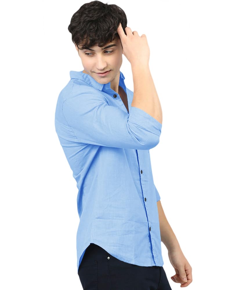 Eyebogler MenS Casual Solid Shirt