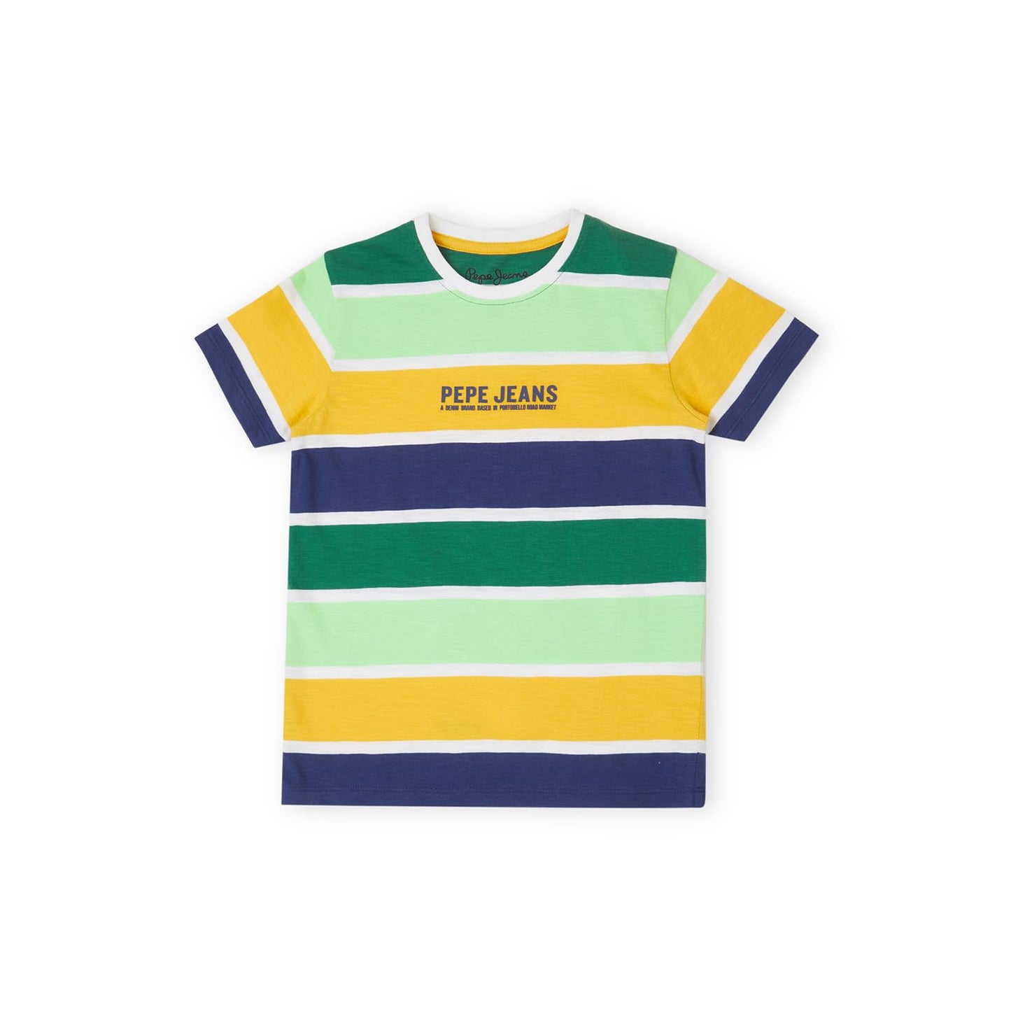 Pepe Jeans BoyS Striped Regular Fit T-Shirt (Pb503902_Gold_Multi
