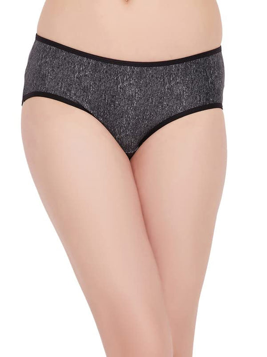 Clovia Womens Mid Waist Hipster Panty (PN3404G05_Grey_S)