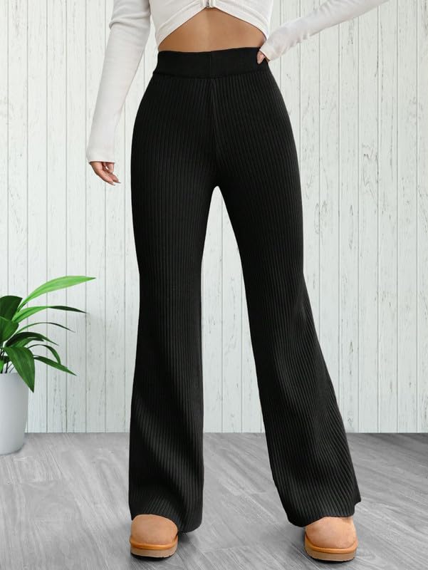 Tee Projekt Regular Fit Trousers for Women | Casual Trousers for Women Black-Beige
