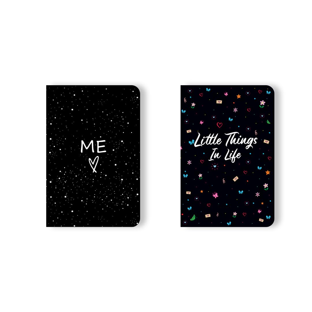 Set Of 2 Combo Pack|B6 Notebook|90 Gsm Ruled Journals For School, Office & Daily Notes | Compact & Travel-Friendly