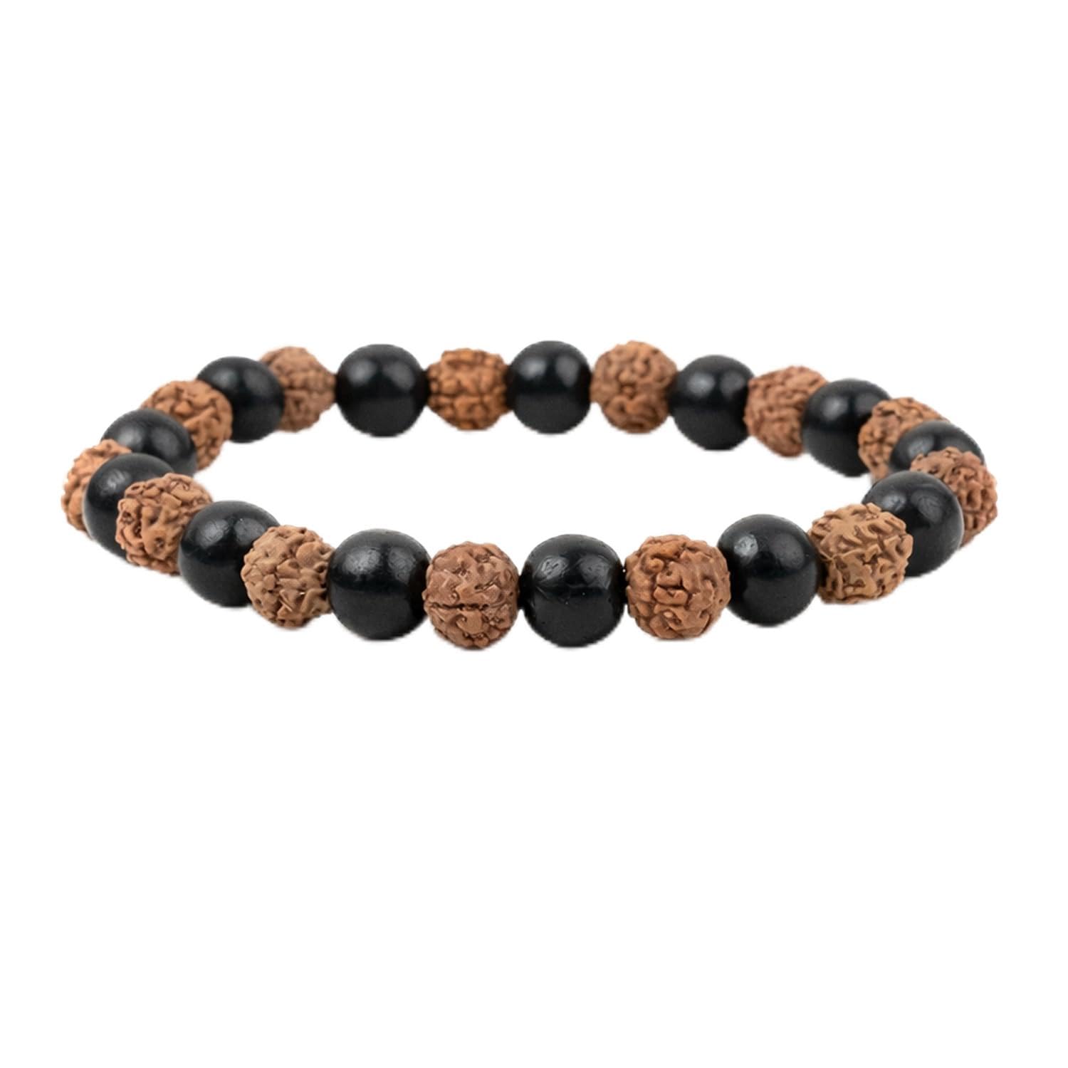 Astrotalk Divya Rudraksha Karungali Bracelet | Original 5 Mukhi Rudraksha and Karungali Beads| Shields From Evil Eye, Brings Peace & Focus | Bracelet for Man and Woman | Gift for Man & Woman