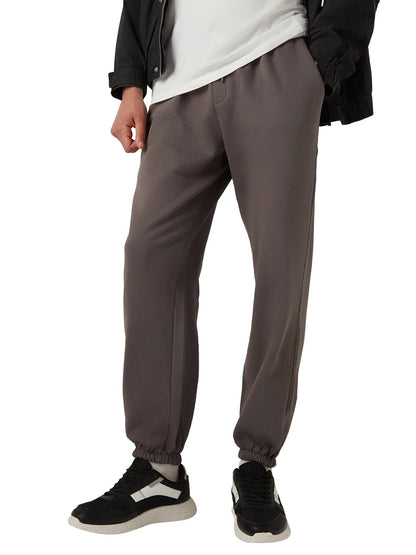 Bewakoof Heavy Duty 1.0 Mens Solid Oversized Fit Fleece Joggers_646503_Grey_XL
