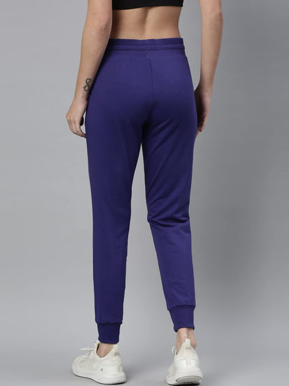 Enamor Athleisure Womens Slim Fit Mid Rise 7/8 Length Quick Dry Antimicrobial 4 Way Stretch Breathable Cotton French Terry Jogg