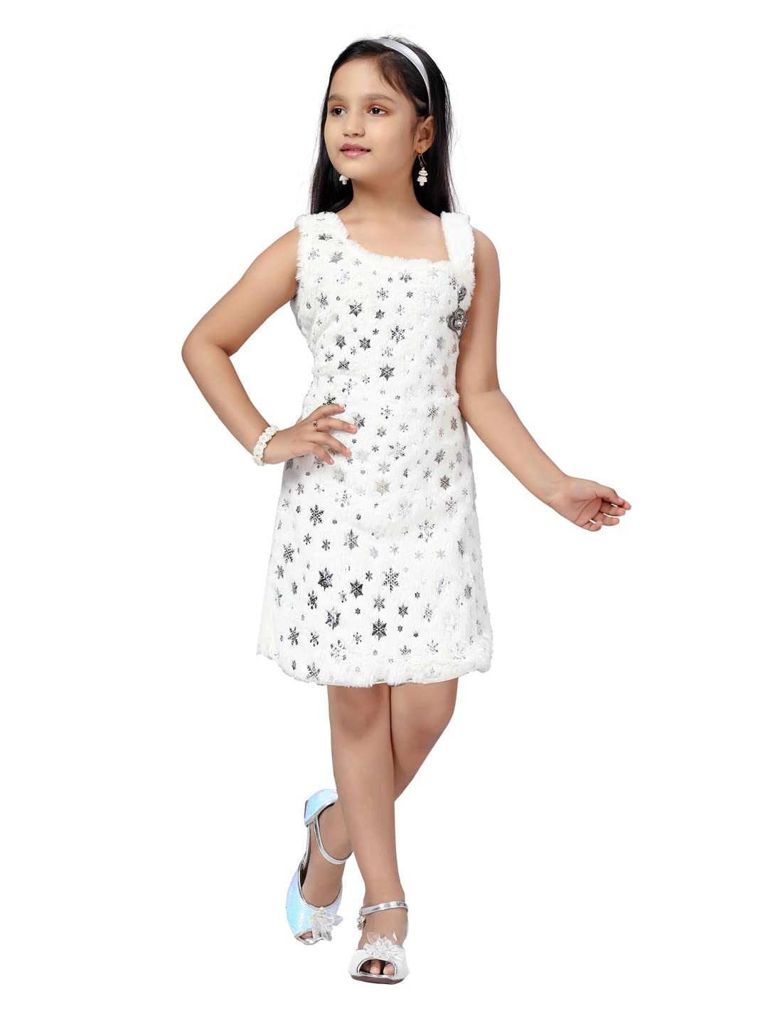 Aarika Baby-GirlS Wool Fit And Flare Knee-Length Dress (Fk-74473_Pink_18)
