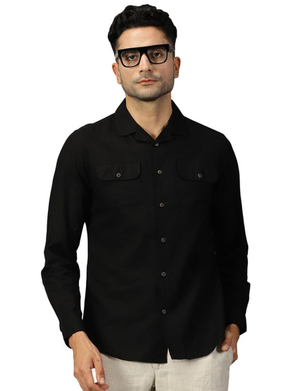 Thomas Scott Double Pocket Regular Fit Long Sleeve Casual Tshirt for Mens