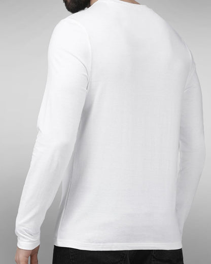 Noble Monk MenS Full Sleeve Round Neck Water Repellent T-Shirt | Comfort Dry Fit Tees | Soft Cotton Casual Tee For Everyday Wea