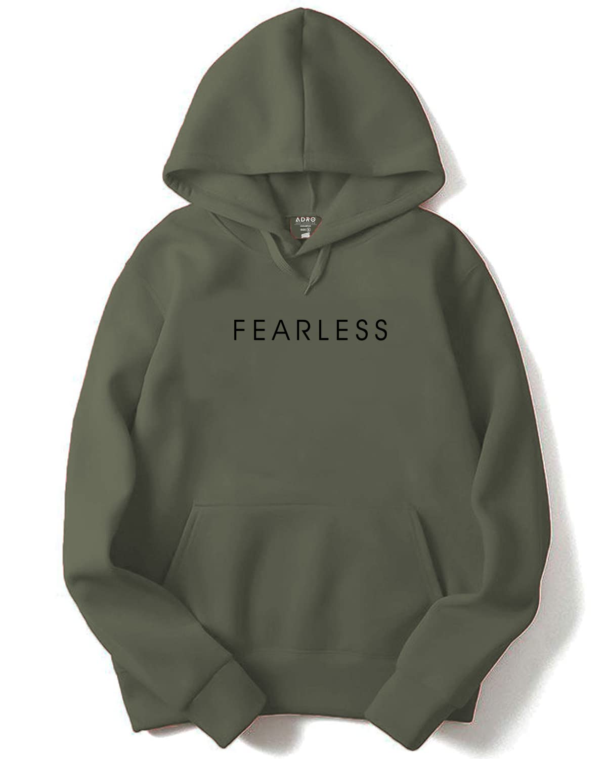 ADRO Fearless Printed Hoodie/Sweatshirt for Men (H22-M-FRL)