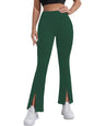 Shasmi Bottle Green Womens Yoga Dress Pants Stretchy Work Slacks Business Casual Sport Office Bootcut Leg Elastic Waist Regular
