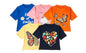 T2F Girls Cotton Printed Oversized Fit Crop Top (Pack of 5),Multicolour,6-7 Years