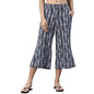 Enamor Essentials Womens Slim Fit Mid Rise Crop Length Soft & Drapey Stretch Viscose Culottes with Smart Side Slits - EA64(EA64