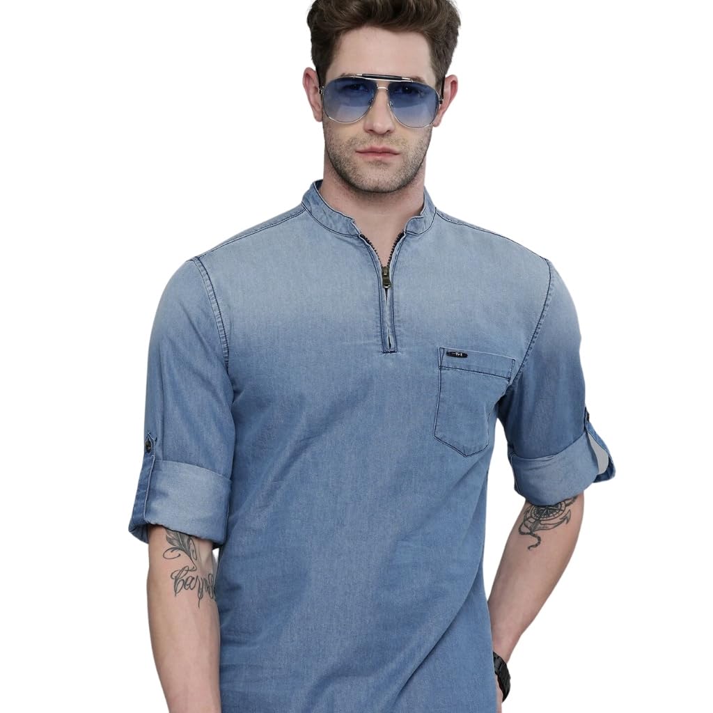 The Indian Garage Co Mens Solid Kurta