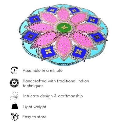 One Minute Rangoli - Purple 18
