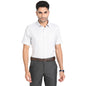 Turtle Men Regular Fit Stripes Grey Giza Cotton Formal Shirt