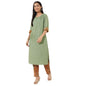 Fabindia WomenS Cotton Printed Slim Kurta Set (1037314Green_Rust, Green