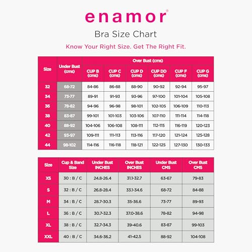 Enamor WomenS Polyester Y-Panel For Bounce Control High Impact Padded Non-Wired And High Coverage Sports Bra -Sb25(Sb25-Greymel