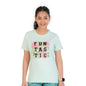 Rupa Colors Playsure Printed Cotton Blended Round Neck Womens T-Shirt, Short-Sleeve, Pack of 1