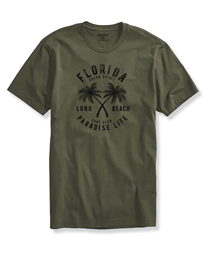 ADRO Florida Paradise Life Mens Printed T-Shirt