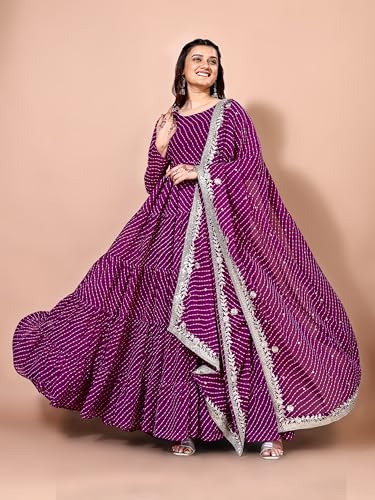 Fashion Basket Georgette Anarkali Kurta Set For Women